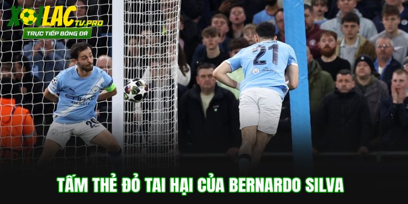 Tấm thẻ đỏ tai hại của Bernardo Silva